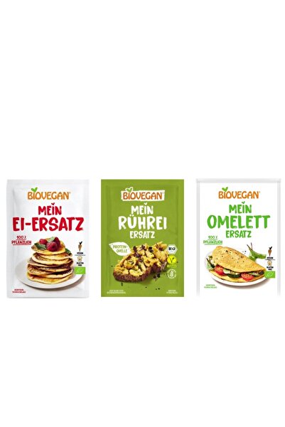 Biovegan Βιολογικές Εναλλακτικές Προϊόντα Αυγών, Πακέτο Τριών – Για Κέικ, Αυγ...