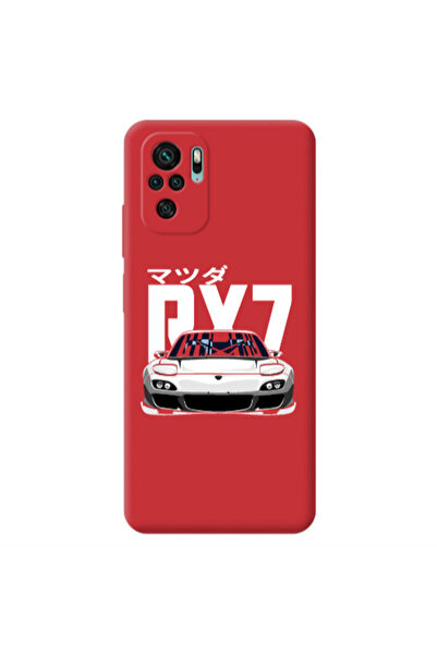 Other Xiaomi Redmi Note 10S Car Rx7 Red Colored Silicone TPU Θήκη