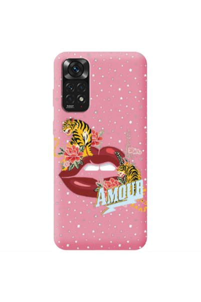 Other Xiaomi Redmi Note 11 4G Amour Pink Colored Silicone TPU Θήκη