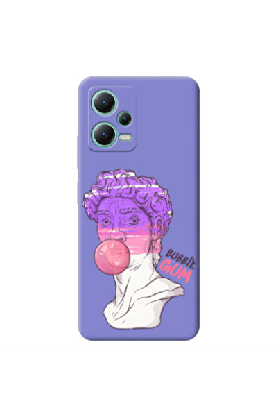 Other Xiaomi Redmi Note 12 Pro 5G Pin Bubble Purple Colored Silicone TPU Θήκη