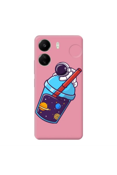 Other Xiaomi Redmi 13C Longing in space Pink Colored Silicone TPU Θήκη