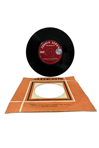 Antika Zerrin Zeren ’lik - Güzelleri Severim Nostaljik Türk Pop / Sanat Müziği Vinil, Kupa Dörtlüsü Orkestrası Eşliğinde Nadir Dönem Baskısı