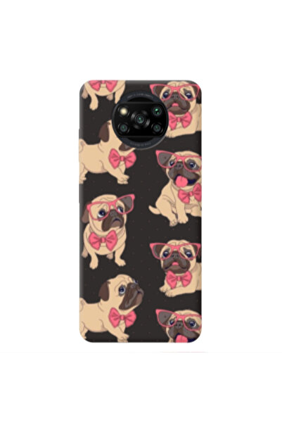 Other Xiaomi Poco X3 /X3 Pro Dog Spectacled Black Colored Silicone TPU Θήκη