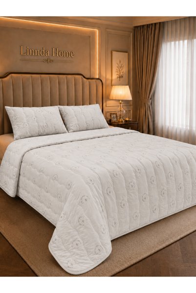 Linnda Home Soft Touch Cotton Pique Lightweight Thin Filled Anti-Sweat Single Bedspread