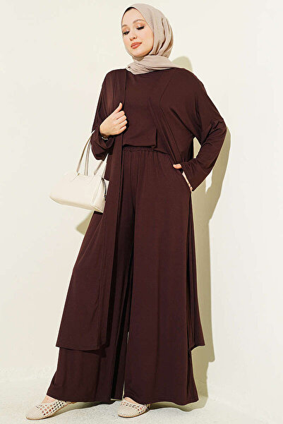 YAZGI MODA YAZGIMODA Hırkalı Basic Üçlü Takım