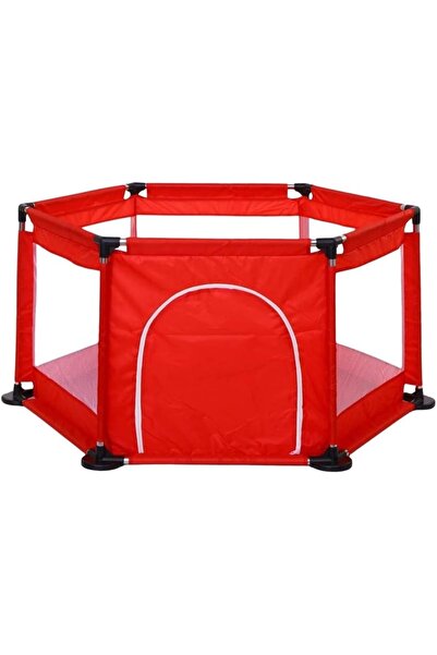 ALBADER Round Kids Playpen with Steel Frame, Baby Play Fence with 50 Balls, B...