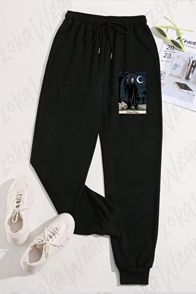 ZOKAWEAR Unisex Ghost Face Tarot Card Printed Sweatpants