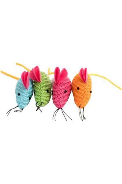 Pawise Cat Toy Plush Mouse 96 Pieces Boxed