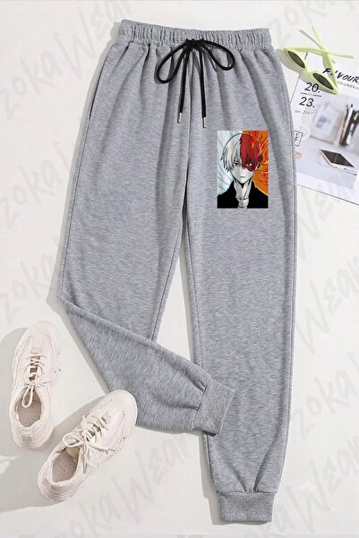 ZOKAWEAR Unisex My Hero Academia Shoto Todoroki Custom Printed Sweatpants