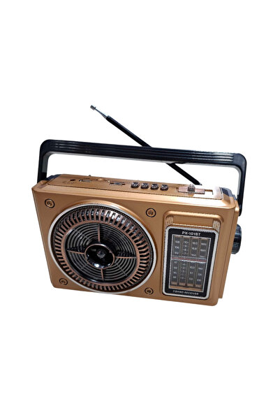 Tradesor Επαναφορτιζόμενο ραδιόφωνο - PX-101BT - 020023 - Gold