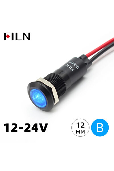 Choice3 مؤشر إشارة LED معدني FL1A-12FW-1-BB12V بقطر 12 مم، يعمل بجهد 12 فولت ...