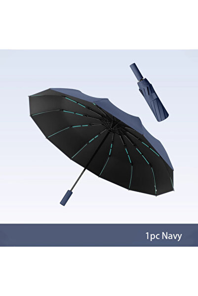 Choice5 60BONES Navy 60Bones Super Windproof Umbrella All Weather Umbrellas L...