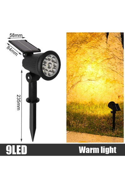 Choice أضواء أرضية شمسية XIWANGFIRE بـ 9 مصابيح LED دافئة، مقاومة للماء IP65،...