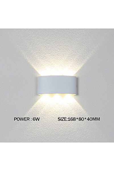 Choice26 مصباح جداري LED بقوة 6 واط بلون أبيض دافئ (2700-3500 كلفن) مقاوم للم...