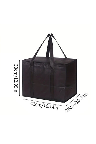 Choice J240583 1PC Large Insulated Food Bag Reusable Foldable Hot Cold Meals ...