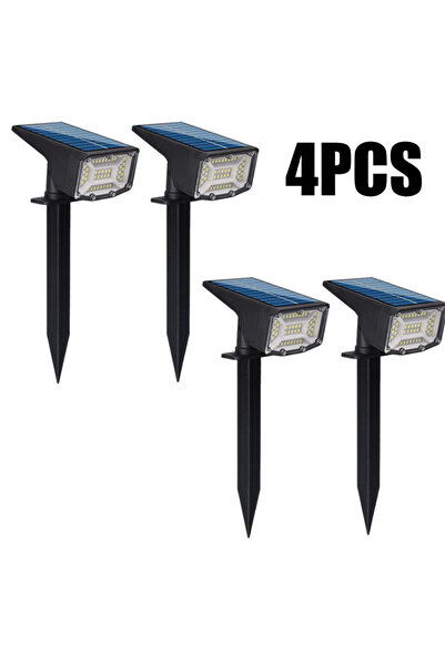 Choice1 4PCS LED Solar Landscape Lights Outdoor IP65 Waterproof Solar Light w...