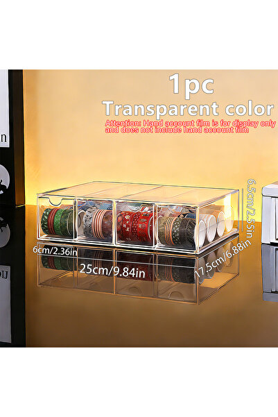Choice1 transparent 1pc transparent acrylic hand account film storage box dra...