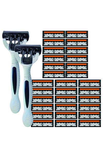 Choice7 2 handle 30 blades 3-Layer Razor Head Manual Shaver, Blade Razor Safe...