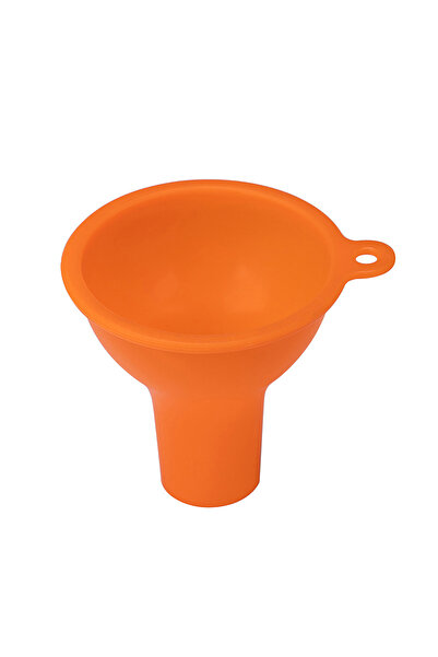 choice2 Orange Household Large Diameter Silicone Wide Mouth Funnel Subpackage...