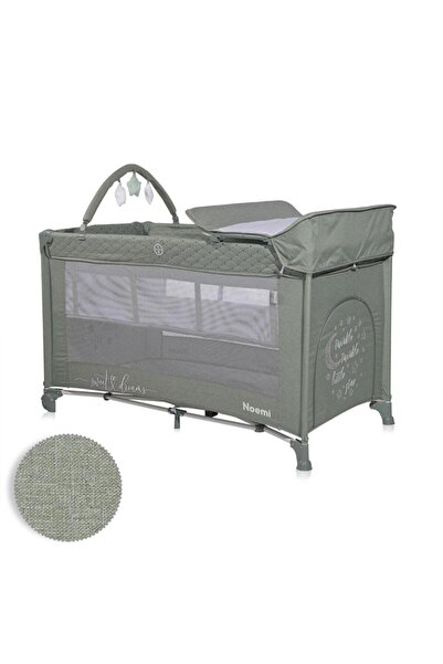 LORELLİ Patut pliabil Noemi Plus, 2 nivele cu accesorii, Iceberg Green Star