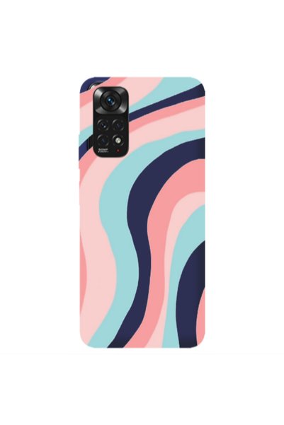 Other Xiaomi Redmi Note 11 4G Colored lines Dark blue Colored Silicone TPU Θήκη
