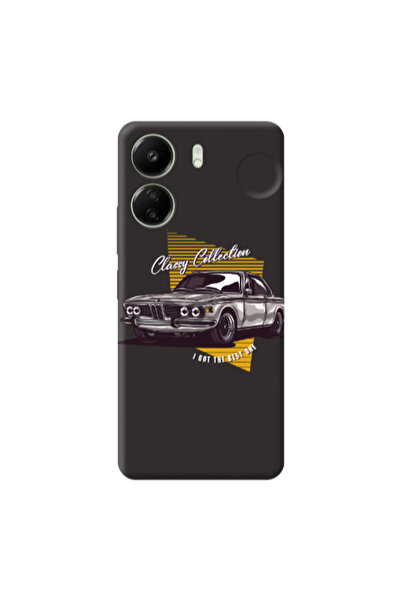 Other Xiaomi Redmi 13C Classy Collection Black Colored Silicone TPU Θήκη
