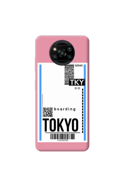 Other Xiaomi Poco X3 /X3 Pro Tokyo Boarding Pink Colored Silicone TPU Θήκη