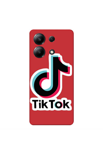 Other Xiaomi Redmi Note 13 4G Tik Tok Red Colored Silicone TPU Θήκη
