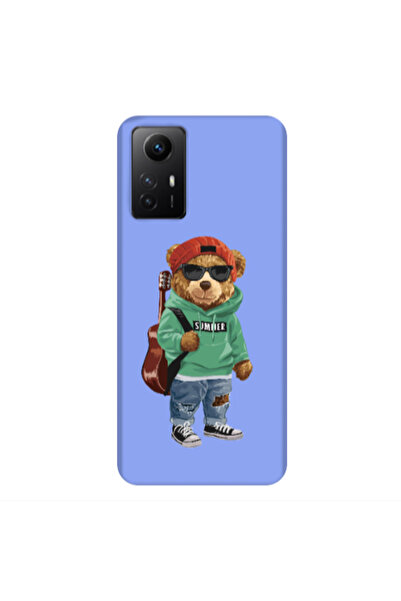 Other Xiaomi Redmi Note 12s Summer Tedy Light Purple Colored Silicone TPU Θήκη