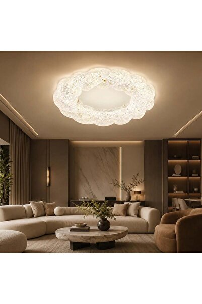 LedCorp Plafonieră LED 160W, Albă, Lumină puternică, Telecomandă, Reglabilă, ...