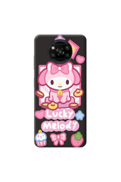 Other Xiaomi Poco X3 /X3 Pro Lucky Melody Black Colored Silicone TPU Θήκη