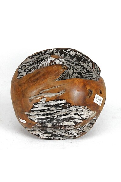Otantik Çarşı Natural Wooden Decorative Globek01 28X28X26 Cm.