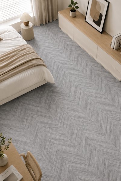 Deconitte Premium Self-Adhesive Wood Herringbone Parquet Look Pvc Floor Wall Cabinet Covering