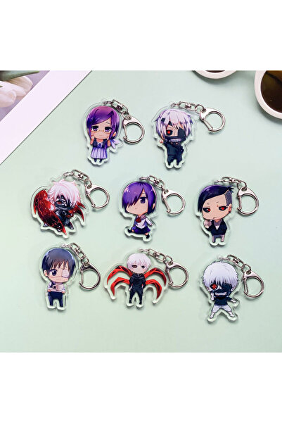 Choice 5 cm 1 8Pcs Anime Characters Tokyo Ghoul Acrylic Keychain Accessories ...