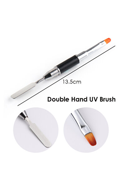 Choice 1841-04 Double Sided Nail Brush For Acrylic UV Polish Nail Gel Extensi...