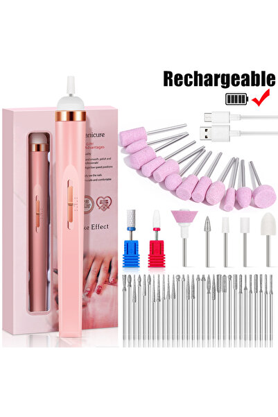 Choice9 Pink-Pro-Max YIKOOLIN Portable Nail File Care Electric Nail Drill wit...