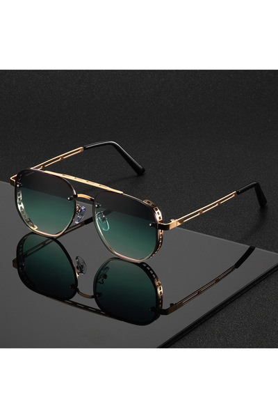 choice2 A3 Classic and fashionable double-beam metal sunglasses, high-end, si...