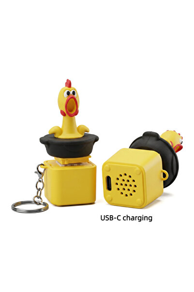 Choice4 ألعاب فيدجيت USB-C بتصميم دجاج وضفدع مضحك، سلسلة مفاتيح، ألعاب تخفيف ...