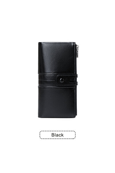 Choice Y1679-Black Hot selling RFID women's long wallet PU leather handbag wi...