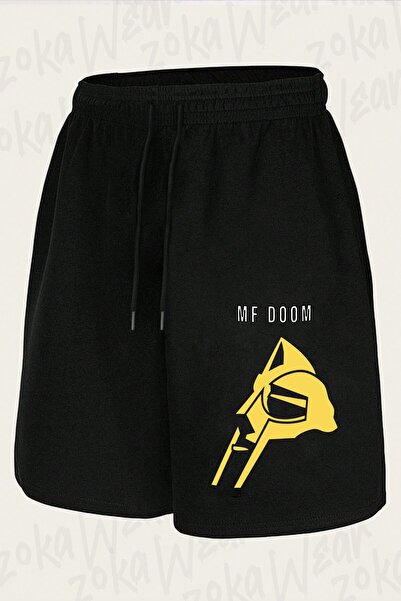 ZOKAWEAR Unisex σορτς με στάμπα Mf Doom Design