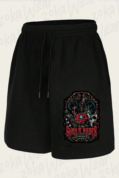 ZOKAWEAR Unisex σορτς με στάμπα Guns N Roses v34