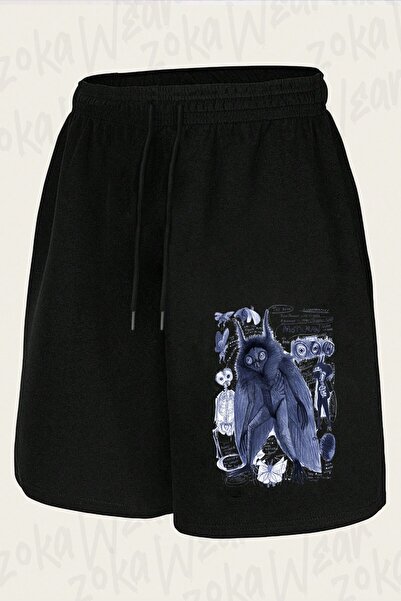 ZOKAWEAR Unisex Mothman Anatomy Artwork by Egertronpuck Design Printed Shorts