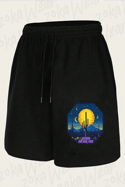 ZOKAWEAR Unisex Saguaro National Park Design Printed Shorts
