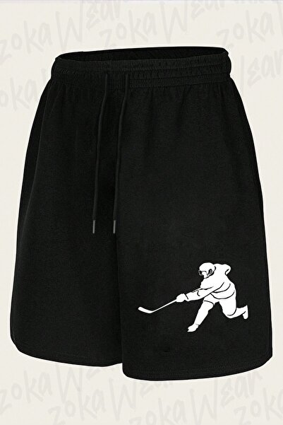 ZOKAWEAR Unisex Σορτς με στάμπα για χόκεϊ επί πάγου Ice Hockey2 Design