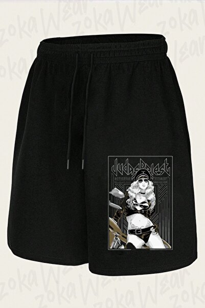 ZOKAWEAR Unisex Judas Priest, S04, Rock Metal Design Printed Shorts