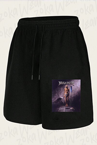 ZOKAWEAR Unisex Extinction Megadeth Design Printed Shorts