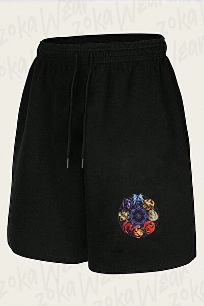 ZOKAWEAR Unisex Dragon V6 Design Printed Shorts