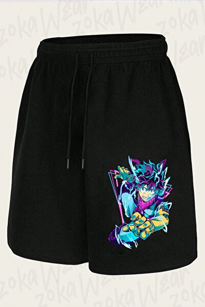 ZOKAWEAR Unisex My Hero Academia Izuku Midoriya Char Design Printed Shorts