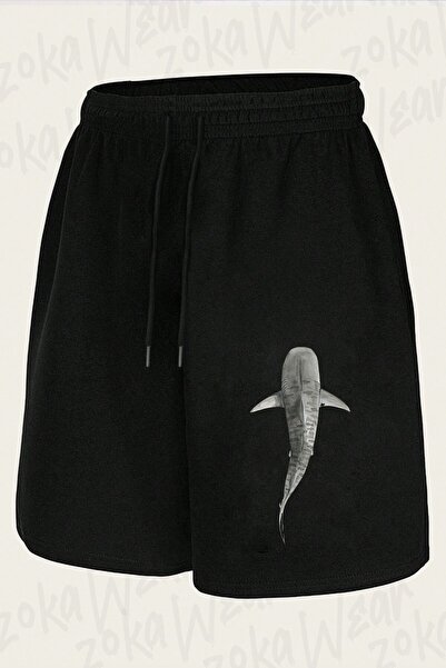 ZOKAWEAR Unisex Σορτς με στάμπα Tiger Shark galeocerdo Cuvier (ABOVE) σε ναυτ...