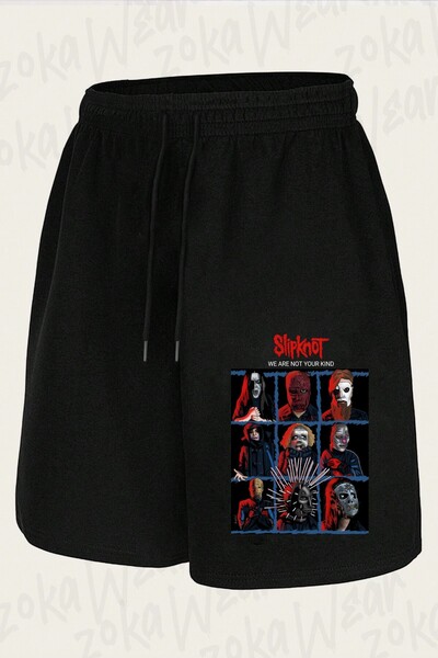 ZOKAWEAR Unisex Slipknot V25 Design Printed Shorts